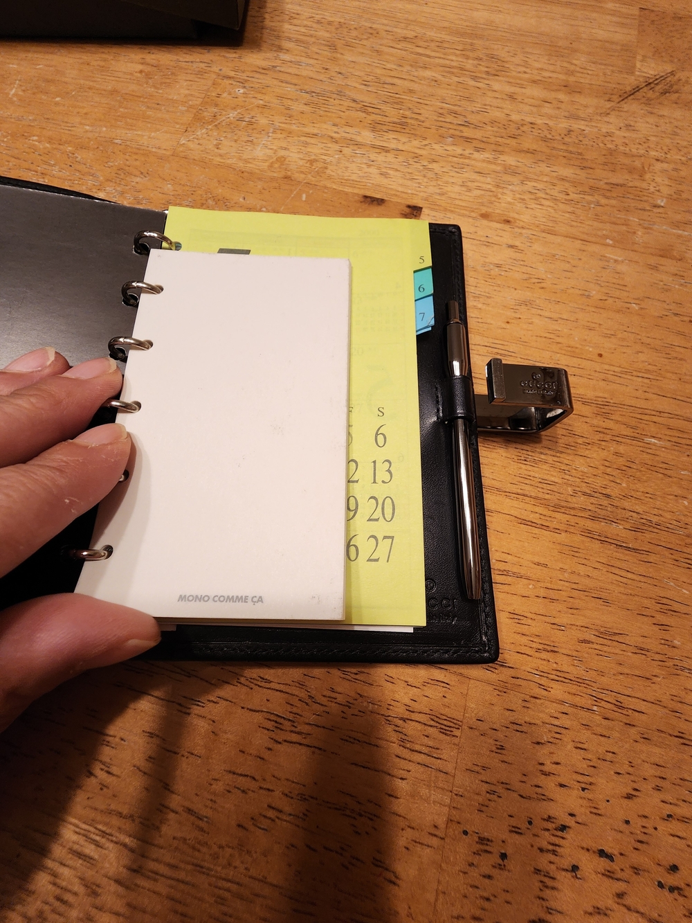 rare vintage Gucci canvas bifold accessory, Agenda Address Book With Pen - Picture 10 of 16